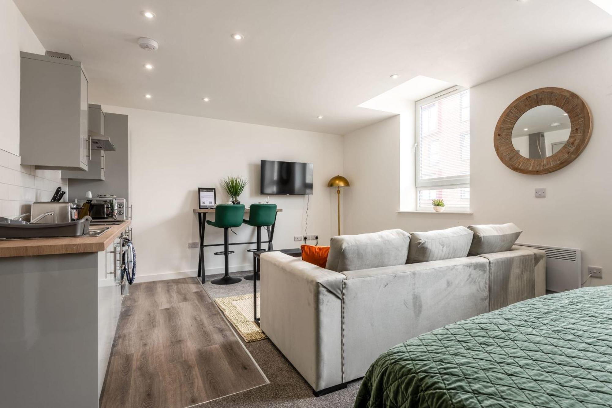 Contemporary 1 Bed Central Rotherham Studio Eksteriør bilde